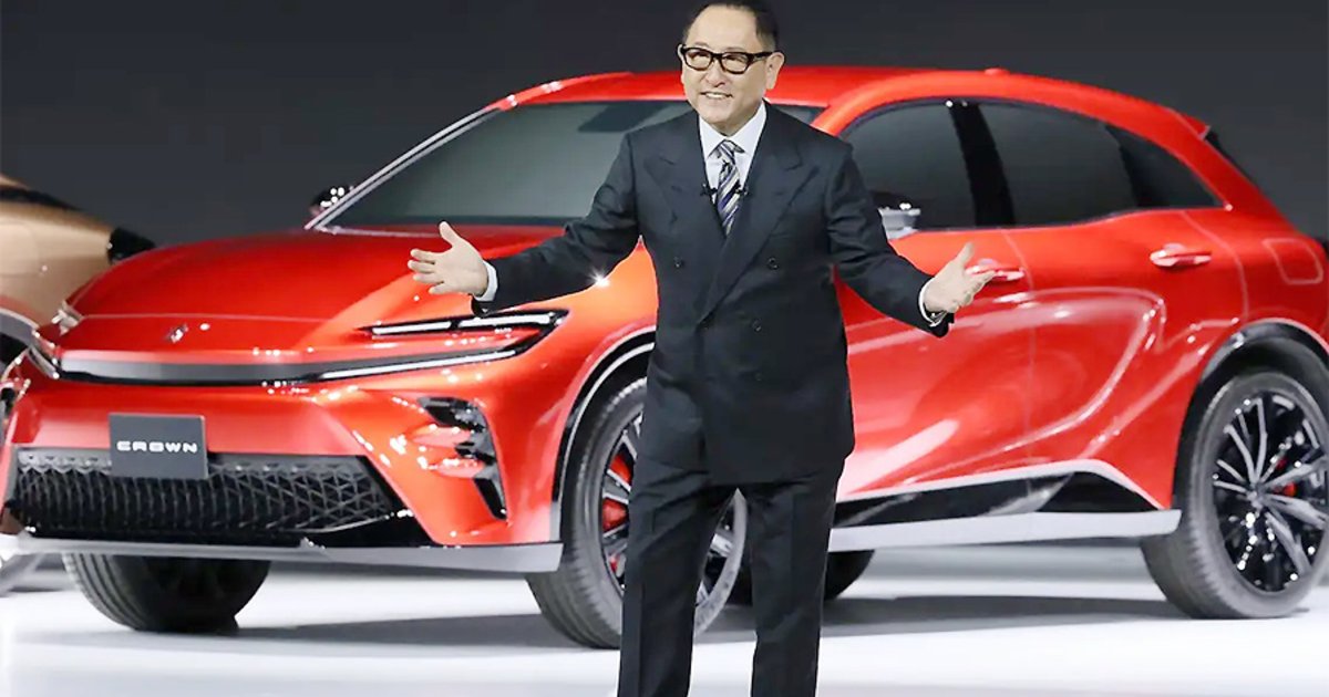Akio Toyoda เต้นอย่างมีความสุขเมื่อ Toyota เอาชนะ GM